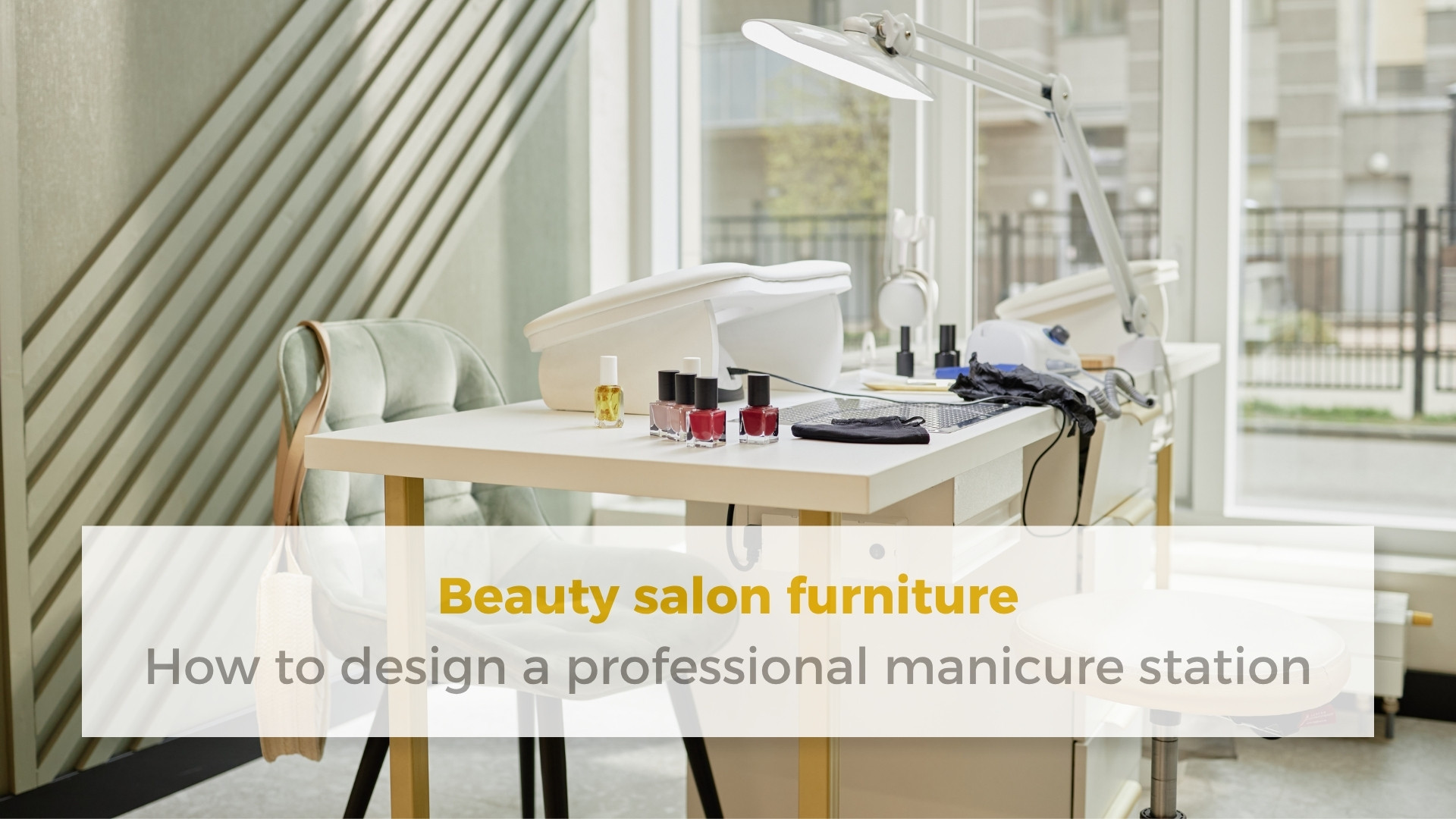 furniture for beauty salons, including a manicure table