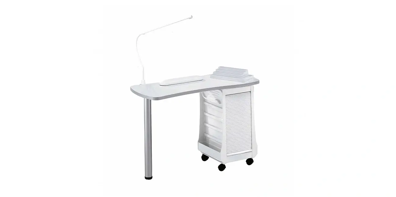 tavolo da estetista con lampada led